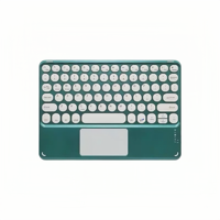 Clavier tactile sans fil ultra-plat silencieux à touches rondes de 9,7 à 11 pouces pour tablettes et téléphones Apple iPad Pro Samsung Xiaomi