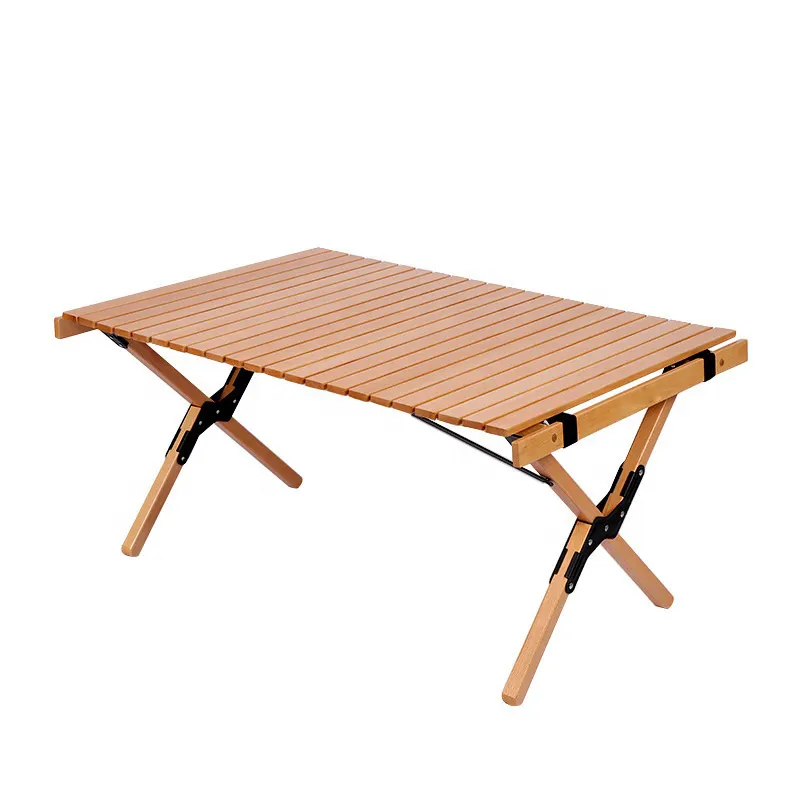 طاولة تخييم خفيفة محمولة قابلة للطي بطاولة خشبية للنزهات خارجية استخدام المطبخ خارجية الحمام وغسيل الشقة
