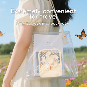 Mini Ventilador Magnético Portátil, Batería Recargable de 1200 mAh, 4 Velocidades Ajustables, Ventilador de Escritorio para Espacios Pequeños, Refrigeración Personal Diaria - Product Image 3