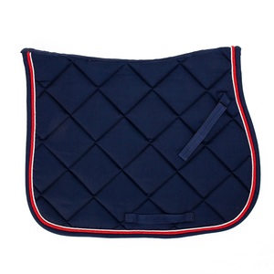 Selle de saut pour cheval en cuir confortable de couleur marine, vente en gros équestre personnalisée - Product Image 2