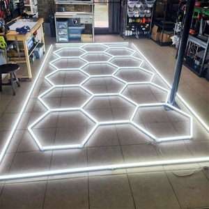 Canadá Hexágono Led Luz colgante Coche Pintura Inspección Túnel Autodetailing Hexágono Led Luz para techo - Product Image 5