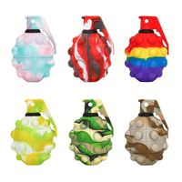 Juguete para apretar arcoíris de descompresión sensorial 3D para niños y adultos, juguete de descompresión de silicona para niños