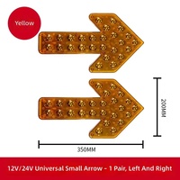Feux indicateurs LED à flèche pour camions-citerne et véhicules de voirie, clignotants d'avertissement double clignotement, en plastique