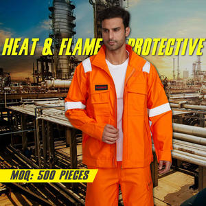 Conjunto de Ropa de Trabajo de Seguridad Xkongfei, Naranja, Ignífugo, Antiestático, Uniforme Personalizable, para Uso Industrial - Product Image 5