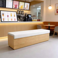 Table et chaises modernes en bois massif pour café commercial, combinaison pour salon de thé, table à manger carrée de petite taille pour pâtisserie