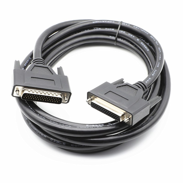 Industrial DB44 Male to Female Braid PVC High-Flex 44 Pin Connector Robotics Automation EMI Shielded Data Wire