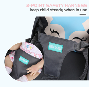 Siège rembourré à couches pour enfants, à dos complet, pour la cuisine, la salle à manger, le voyage, la sécurité du bébé, rehausseur - Product Image 6