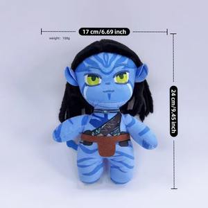 Peluche <span class=keywords><strong>Avatar</strong></span> Feu et Cendre à Cheveux Longs, Rembourrage en Coton PP, Hauteur 11-30cm - Product Image 2