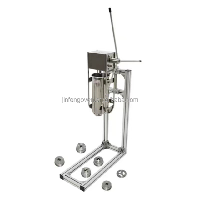 Multifunctional Stainless Steel 304 Churro Maker with Flour Compatibility for Bakery Use Desktop Churro Frying Machine