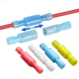 Good Quality Quick Splice Wire White Nylon Fully Insulated Male Bullet Electrical Crimp Split Terminal Connector Kits