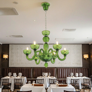 <span class=keywords><strong>Lustre</strong></span> vintage français de luxe en cristal vert, design élégant en jade, thème forêt, pour salon, LED haute luminosité - Product Image 5