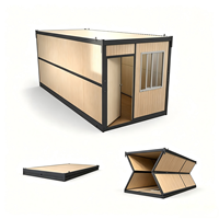 Maison conteneur pliable pour l'Asie du Sud-Est, Philippines, Indonésie, maison préfabriquée mobile de 20 pieds, toit isolé, climat chaud