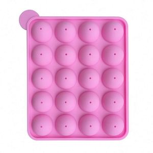 Cupcake <b>Baking</b> Mold Cake Stick Mold Tray Lolly Party Cavity <b>Silicone</b> 20 Pink Moulds Custom OEM & ODM - Product Image 4