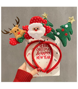 Diademas Navideñas con Brillantina para Niños, Accesorios para el Cabello de Navidad, Decoración Festiva Reutilizable y Duradera - Product Image 5