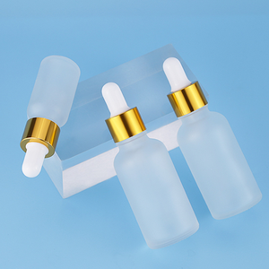 Botella de Vidrio con Gotero y Logotipo Personalizado, Impresa en Serigrafía, Forma Redonda, para Suero Cosmético, con Opciones Transparente/Blanco, OEM y ODM Disponibles - Product Image 5