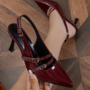 <span class=keywords><strong>Sandali</strong></span> Estivi da <span class=keywords><strong>Donna</strong></span> con Tacco, Eleganza Giovanile, Colori Vivaci, Punta Aperta e Cinturino alla Caviglia, per Esterni - Product Image 1