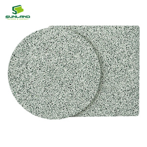 Piano Tavolo Minimalista in Terrazzo Senza Bordo, per Interni, con Base in Compensato, Ideale per Hotel e Ristoranti - Product Image 2