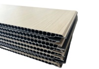 Matériaux de construction intérieurs, panneau mural SPC ignifuge et imperméable, texture bois, panneau mural en PVC en nid d'abeille, panneau intégré