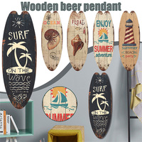 Pendentif planche de surf, décoration murale en bois, loisirs de plage, fournitures pour fête hawaïenne