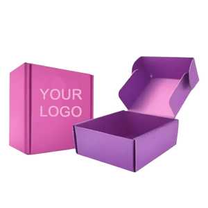 Caja de Envío de Cartón Corrugado Rosa de Doble Cara con Recubrimiento UV, Reutilizable, Personalizable, para Ropa, Regalos y Comercio Electrónico - Product Image 3
