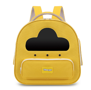 V'Store Pet Cartoon Cloud <b>Backpack</b> Carrier Oxford Material Breathable Zipper Closure for <b>Cats</b> Green Color - Product Image 2