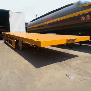 Camions semi-remorques à <span class=keywords><strong>plateau</strong></span> plat de 2 essieux, 30/40 pieds, 48 pieds, de haute qualité et à bas prix, fabriqués en Chine, à vendre - Product Image 6