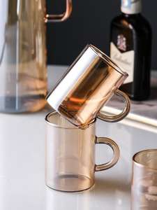 <span class=keywords><strong>Carafe</strong></span> en verre coloré en borosilicate résistant à la chaleur, nouvelle conception, avec filtre - Product Image 2