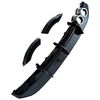 Auto-Heckstoßstangen-Lippenspoiler Diffusor Hochglanz-Schwarz PP/ABS Material für VW Polo MK5 2009-2014