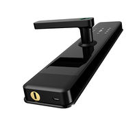 Sin llave Universal 6068 puerta de acero inoxidable mortaja biométrica huella dactilar teclado contraseña sin llave TTlock/TUYA cerradura de puerta inteligente