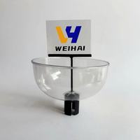 Sistema de gestión de colas de estante de bolos acrílico personalizado, puntal de cinturón retráctil con panel publicitario para estantes de supermercado
