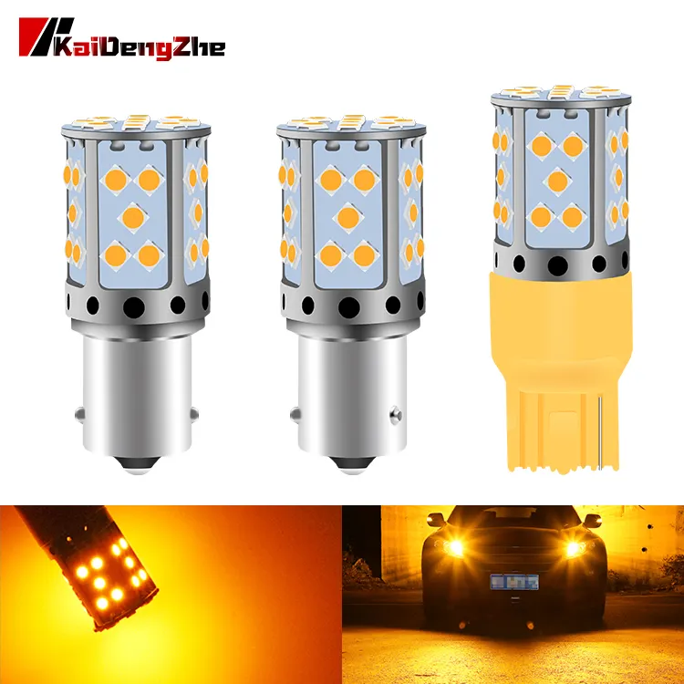 1156 P21W BA15s 7440 Canbus coche bombillas Led 3030 35SMD 12V luces de giro Led