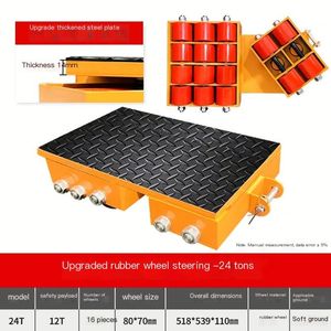 180 graden zware transportkar met stuur en handvat - Product Image 3