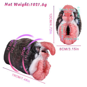 เครื่องช่วยสำเร็จความใคร่ชายรูปหมี GEEBA สำหรับนวดอวัยวะเพศชายขนาดใหญ่ ช่องคลอดเทียมแบบพกพา ช่องคลอดซิลิโคนยืดหยุ่น - Product Image 3