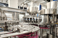 Machine de remplissage automatique de jus en bouteilles de petite taille, économique, 5000 BPH, pour ligne de production de jus de mangue et d'orange