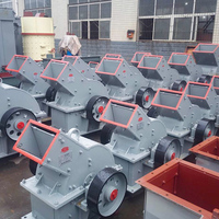 Concasseur à marteaux mobile Hongxing de 30 kW, alimenté au diesel, pour briques, chaux, minerai et pierre, 12t, 600x400, marque chinoise