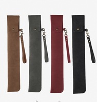 Sac pour baguettes de batterie en cuir PU, étui portable pour baguettes avec sangle, pochette compacte pour baguettes pour batteurs