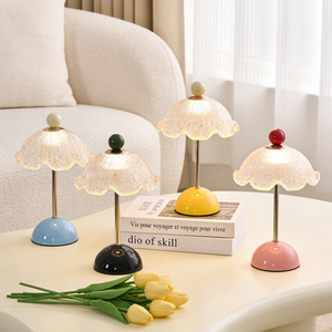 Modern Table <strong>Lamp</strong>, Atmosphere Night Light with Acrylic Shade Reading <strong>Lantern</strong> <strong>Lamp</strong> for Dormitory, Bedroom, Living Room - Product Image 2