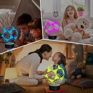Lámpara de Noche 3D al por Mayor con Logotipo de Club de Fútbol, Control Remoto, LED, Lámpara de Mesa Ambiental Visual, Regalo, Batería, Dormitorio, 30 Unidades Pequeñas Modernas - Product Image 3
