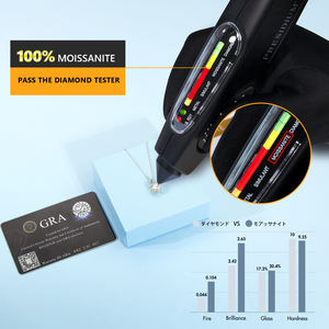 파인 하트 주얼리 VVS1 다이아몬드 화이트 골드 925 스털링 실버 라운드 브릴리언트 컷 1캐럿 2캐럿 GRA 모이사나이트 펜던트 여성 목걸이 - Product Image 5