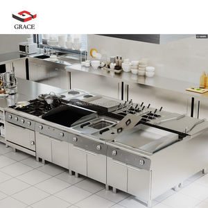 Equipo de Cocina Comercial de Acero Inoxidable Estufa Mesa de Trabajo y Fregadero <span class=keywords><strong>para</strong></span> Restaurante - Product Image 6