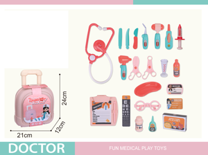 Trousse de Docteur pour Enfants, <span class=keywords><strong>Jouet</strong></span> de Simulation pour Garçons, <span class=keywords><strong>Valise</strong></span> Portable de Docteur/Infirmière, Armoire à Médicaments, Jouets de Médecin - Product Image 4