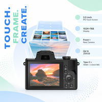 Cámara Digital para Niños FCC de 64MP con Enfoque Automático, Pantalla CMOS, Lista para Viajar, Ideal para Retratos, Vacaciones, Estudiantes y Fotografía Diaria