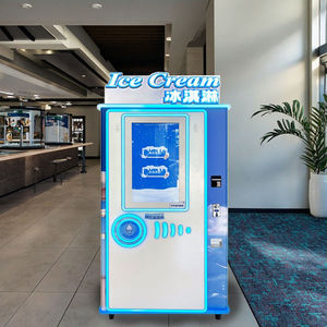 เครื่องทำไอศกรีมแบบคอมเพรสเซอร์ เครื่องทำไอศกรีมแช่แข็งแบบบริการตนเอง เครื่องขายไอศกรีมแบบไม่ต้องมีคนดูแล - Product Image 2