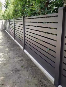 Instalasi DIY kontemporer besi tempa hitam pagar taman rumah sekitar pagar pelat baja pagar langkan pegangan tangan - Product Image 6