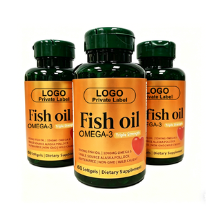 Cápsulas Blandas de Aceite de Pescado Omega-3 de Marca Privada, Suplementos de 1000mg, 60 Cápsulas por Botella, Sin GMO - Product Image 1
