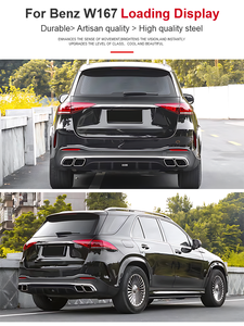 Tubos de escape de coche SYPES para <span class=keywords><strong>Mercedes</strong></span> Benz GLE clase W167, punta de escape de acero inoxidable GLE63 304, punta de silenciador Quad AMG - Product Image 4