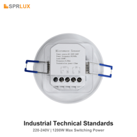 Offre Spéciale nouveaux appareils domotiques LED micro-ondes Radar capteur de mouvement interrupteur de lumière grande portée détecteur de plafond capteur de Position