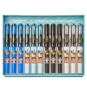 Caja de 12 Plumas Estilográficas con Punta Dorada para Corrección de Postura, Marca Descendant Nezha, para Niños de Tercer Grado de Primaria - Product Image 5