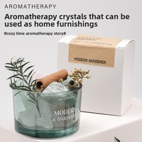 Difusor de Aceites Aromáticos de Cristal Natural, Kit de Fragancia con Piedra de Cuarzo para el Hogar, Meditación, Bienestar, Lujo, Marca Privada, MSDS, EPR