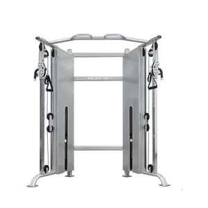 Mesin smith gym peralatan fitness gym katrol dapat disesuaikan ganda komersial mesin latihan berat bebas